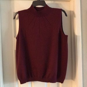 Maroon sleeveless sweater size 1X